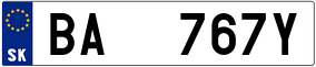 Trailer License Plate